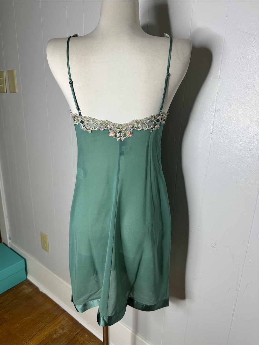 La Perla Silk Art Deco Look Nightgown And Robe Romantic Peignoir Set Size 2 - Picture 5 of 11